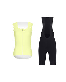 RIVANELLE maillot sin mangas y pantalón corto - SCALLESSA - negro/amarillo